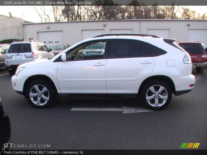 Crystal White Pearl / Light Gray 2006 Lexus RX 330 AWD