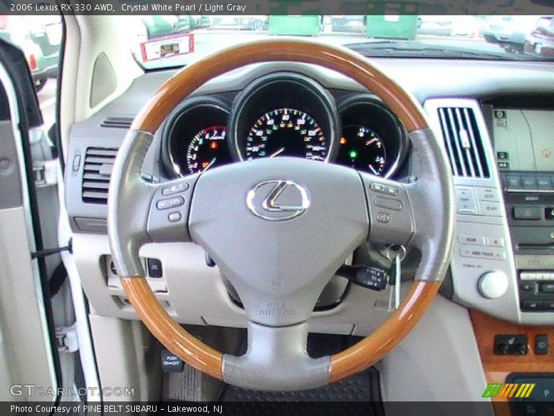 Crystal White Pearl / Light Gray 2006 Lexus RX 330 AWD