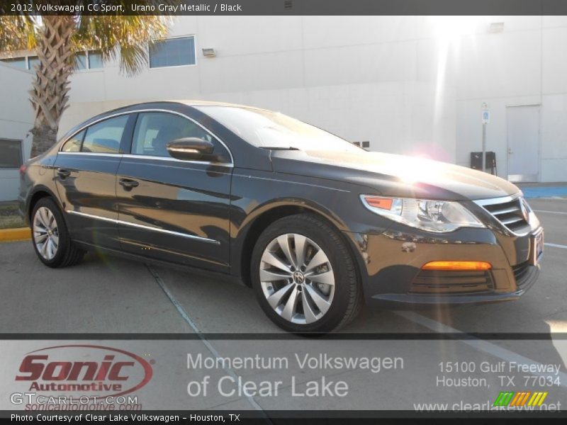 Urano Gray Metallic / Black 2012 Volkswagen CC Sport