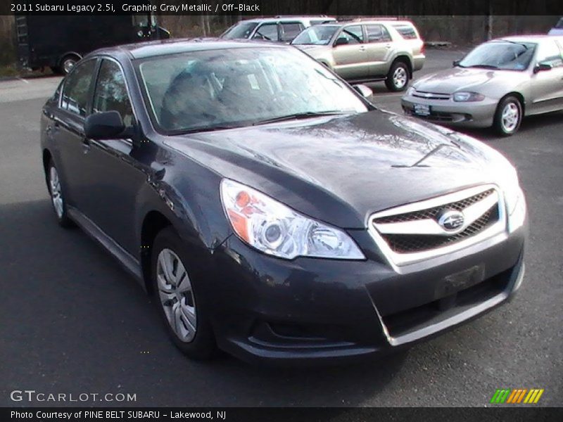 Graphite Gray Metallic / Off-Black 2011 Subaru Legacy 2.5i