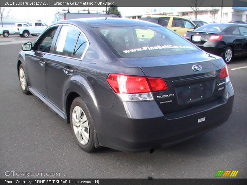 Graphite Gray Metallic / Off-Black 2011 Subaru Legacy 2.5i