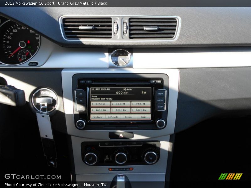 Urano Gray Metallic / Black 2012 Volkswagen CC Sport