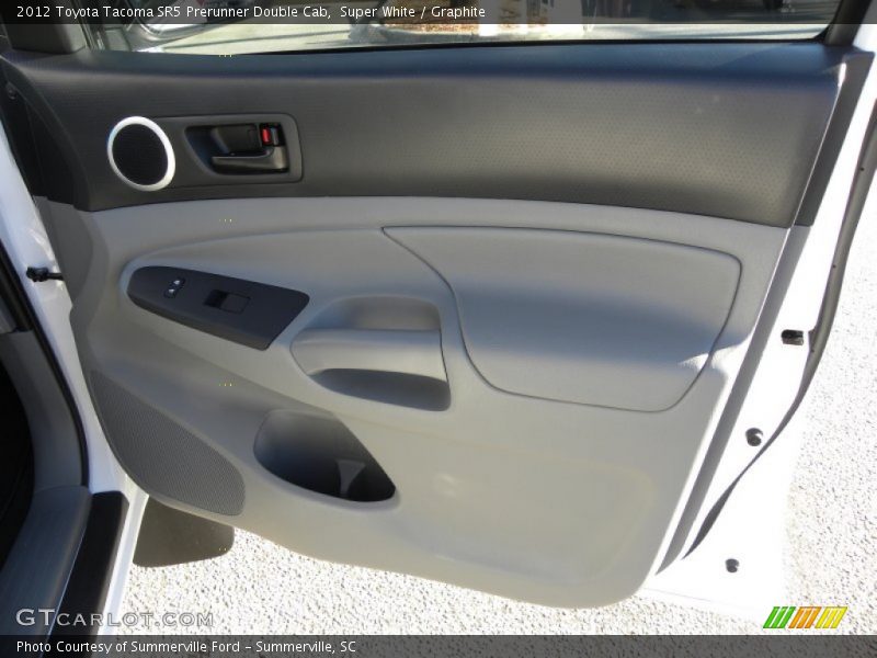Super White / Graphite 2012 Toyota Tacoma SR5 Prerunner Double Cab