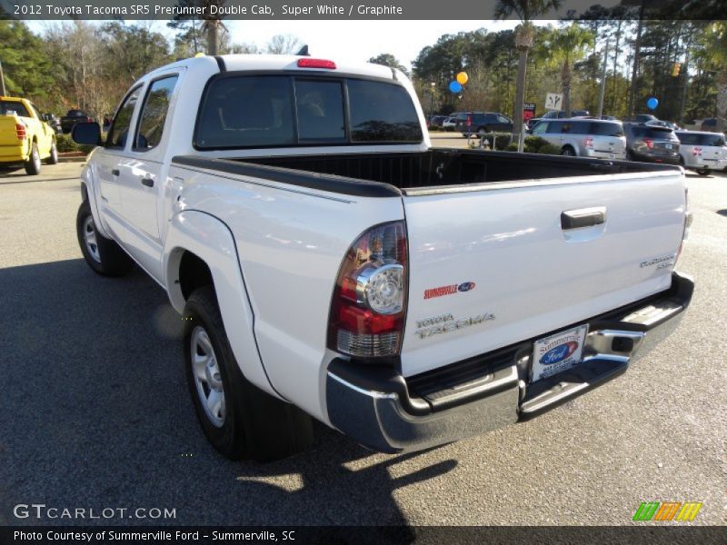 Super White / Graphite 2012 Toyota Tacoma SR5 Prerunner Double Cab