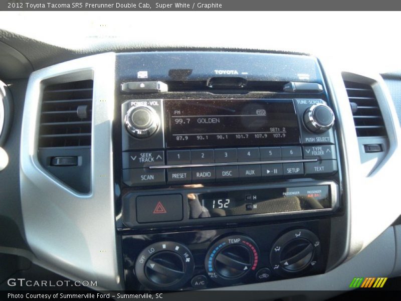 Super White / Graphite 2012 Toyota Tacoma SR5 Prerunner Double Cab