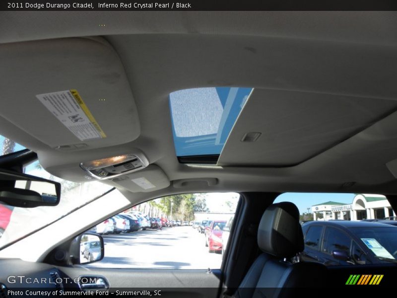 Inferno Red Crystal Pearl / Black 2011 Dodge Durango Citadel