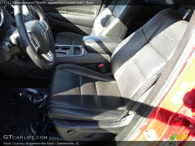 Inferno Red Crystal Pearl / Black 2011 Dodge Durango Citadel