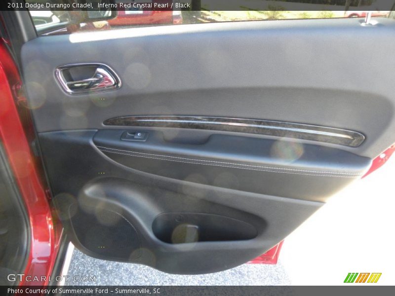 Inferno Red Crystal Pearl / Black 2011 Dodge Durango Citadel