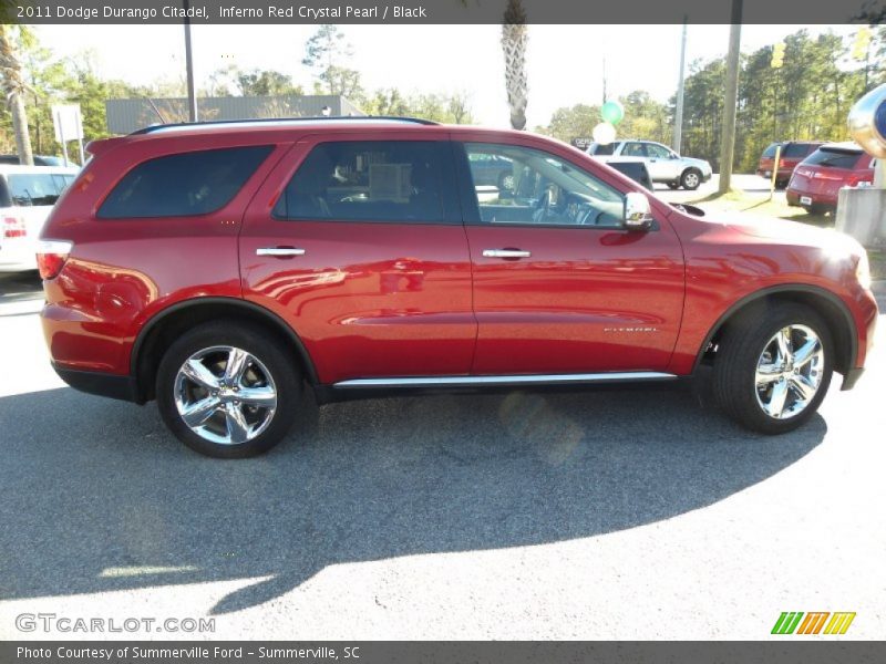 Inferno Red Crystal Pearl / Black 2011 Dodge Durango Citadel