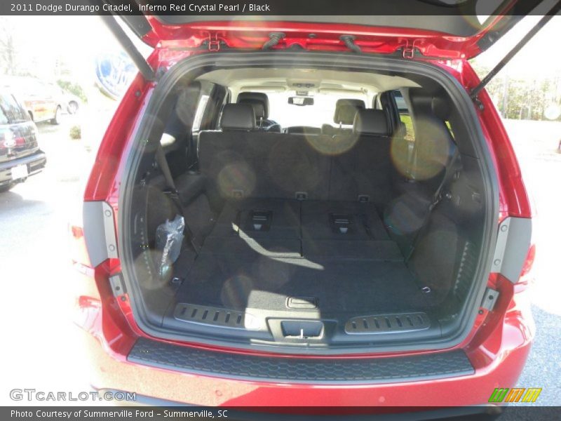 Inferno Red Crystal Pearl / Black 2011 Dodge Durango Citadel