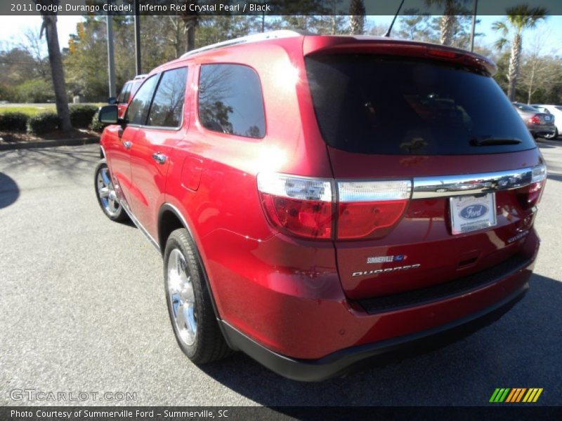 Inferno Red Crystal Pearl / Black 2011 Dodge Durango Citadel
