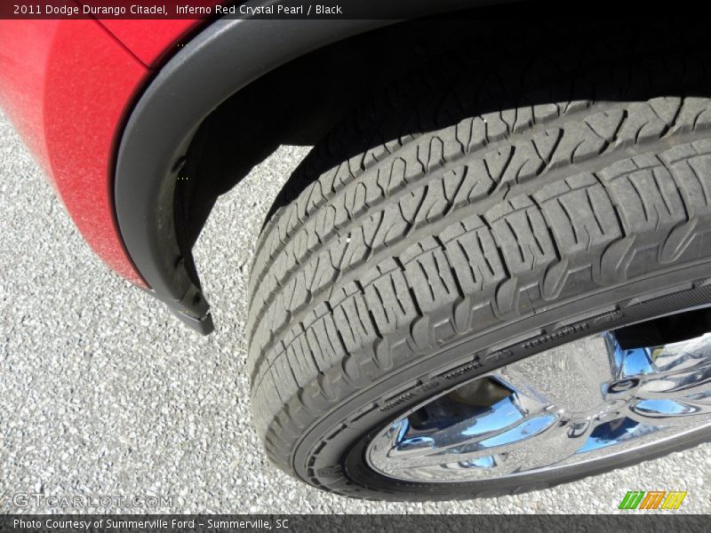 Inferno Red Crystal Pearl / Black 2011 Dodge Durango Citadel