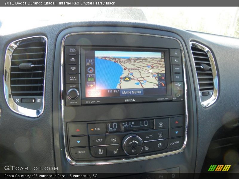 Inferno Red Crystal Pearl / Black 2011 Dodge Durango Citadel