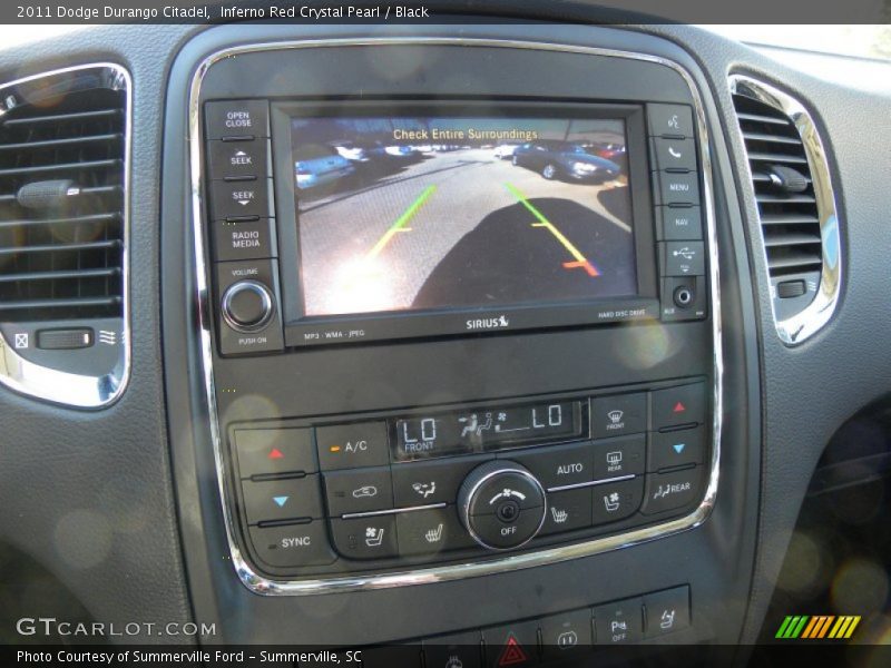 Inferno Red Crystal Pearl / Black 2011 Dodge Durango Citadel