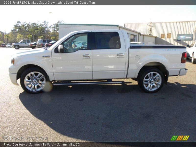 White Sand Tri-Coat / Tan 2008 Ford F150 Limited SuperCrew
