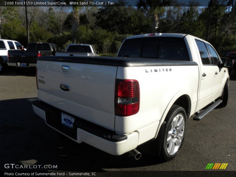 White Sand Tri-Coat / Tan 2008 Ford F150 Limited SuperCrew