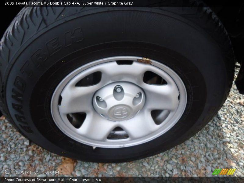 Super White / Graphite Gray 2009 Toyota Tacoma V6 Double Cab 4x4