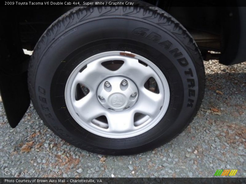 Super White / Graphite Gray 2009 Toyota Tacoma V6 Double Cab 4x4