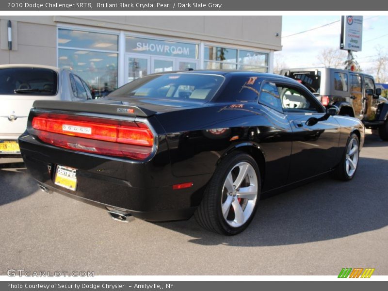Brilliant Black Crystal Pearl / Dark Slate Gray 2010 Dodge Challenger SRT8