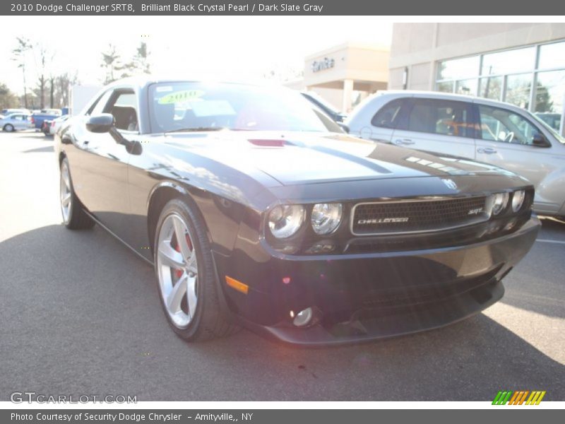Brilliant Black Crystal Pearl / Dark Slate Gray 2010 Dodge Challenger SRT8