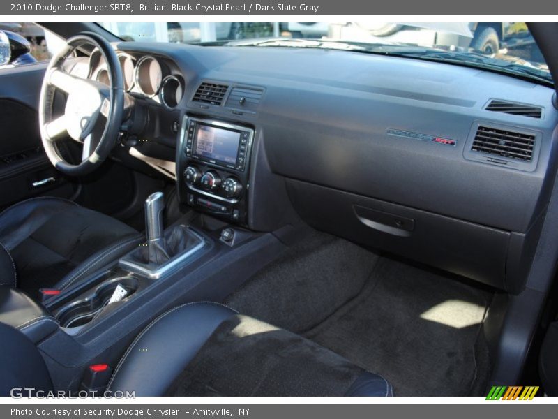 Brilliant Black Crystal Pearl / Dark Slate Gray 2010 Dodge Challenger SRT8