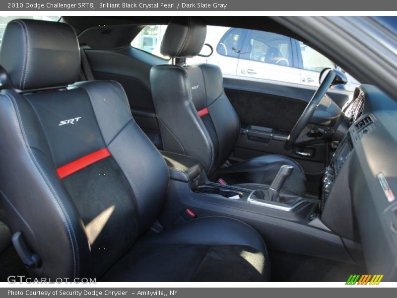 Brilliant Black Crystal Pearl / Dark Slate Gray 2010 Dodge Challenger SRT8