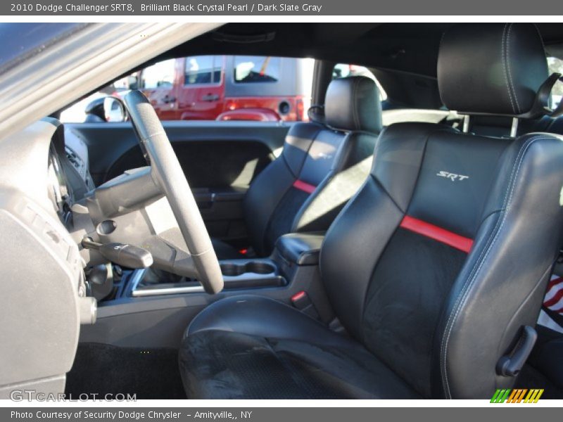 Brilliant Black Crystal Pearl / Dark Slate Gray 2010 Dodge Challenger SRT8