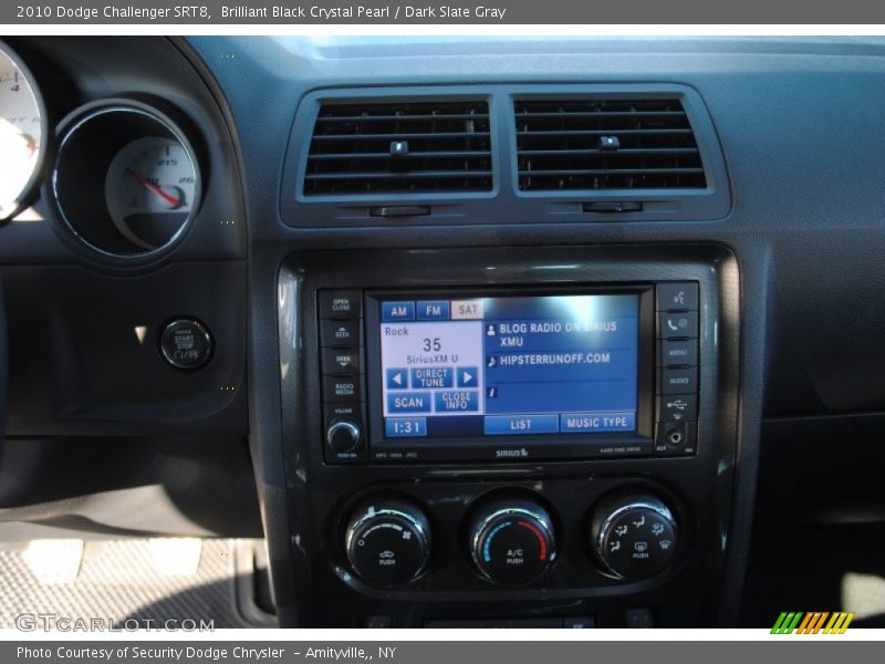 Brilliant Black Crystal Pearl / Dark Slate Gray 2010 Dodge Challenger SRT8