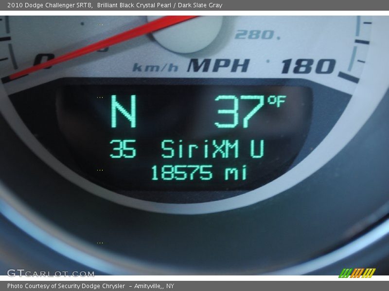 Brilliant Black Crystal Pearl / Dark Slate Gray 2010 Dodge Challenger SRT8