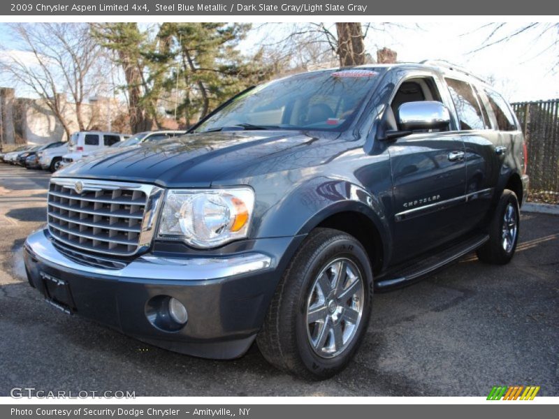 Steel Blue Metallic / Dark Slate Gray/Light Slate Gray 2009 Chrysler Aspen Limited 4x4