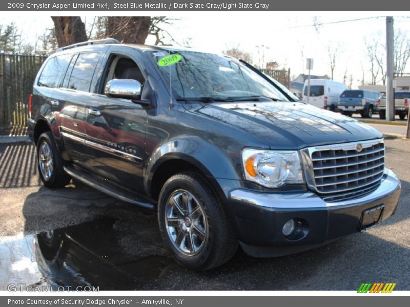 Steel Blue Metallic / Dark Slate Gray/Light Slate Gray 2009 Chrysler Aspen Limited 4x4