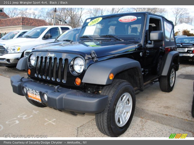 Black / Black 2011 Jeep Wrangler Sport 4x4