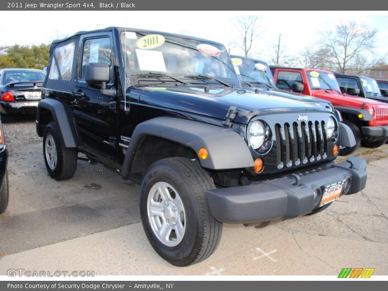 Black / Black 2011 Jeep Wrangler Sport 4x4