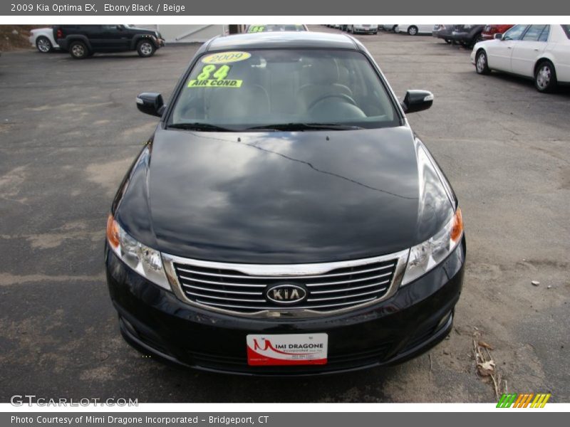 Ebony Black / Beige 2009 Kia Optima EX