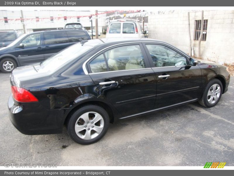 Ebony Black / Beige 2009 Kia Optima EX