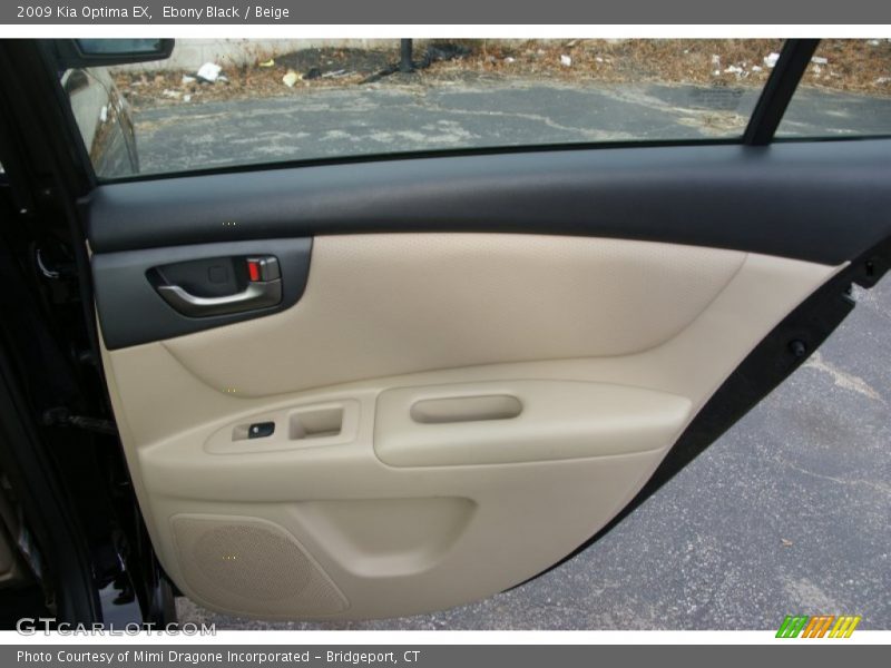 Ebony Black / Beige 2009 Kia Optima EX