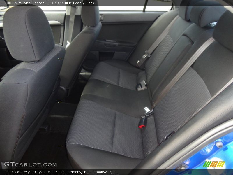 Octane Blue Pearl / Black 2009 Mitsubishi Lancer ES