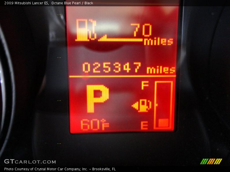 Octane Blue Pearl / Black 2009 Mitsubishi Lancer ES