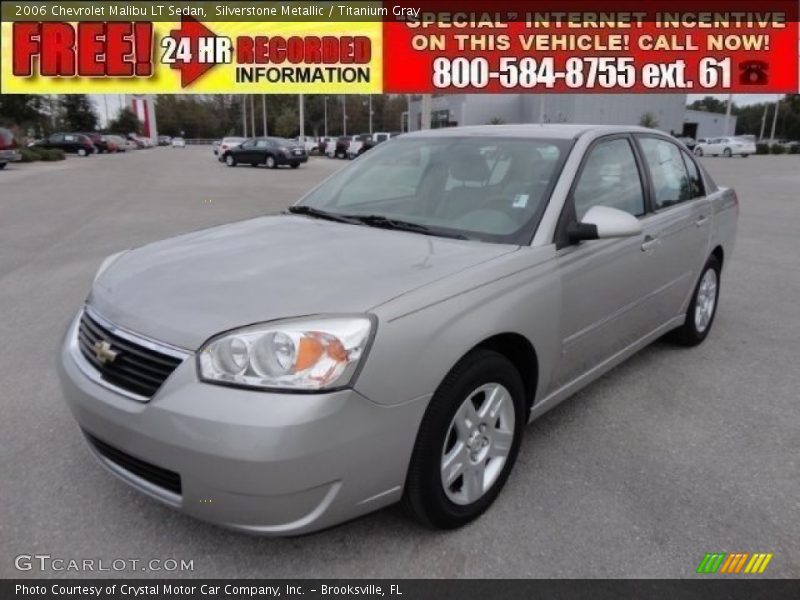 Silverstone Metallic / Titanium Gray 2006 Chevrolet Malibu LT Sedan