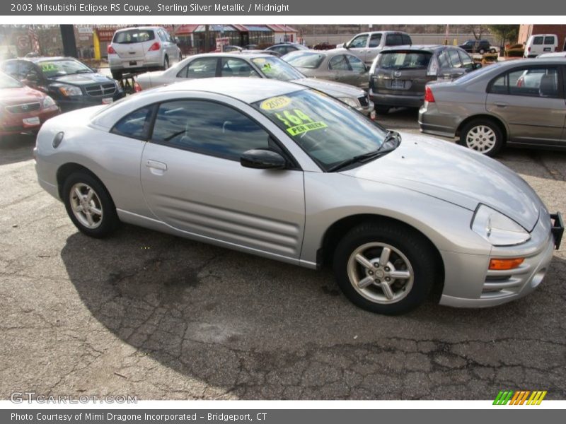 Sterling Silver Metallic / Midnight 2003 Mitsubishi Eclipse RS Coupe