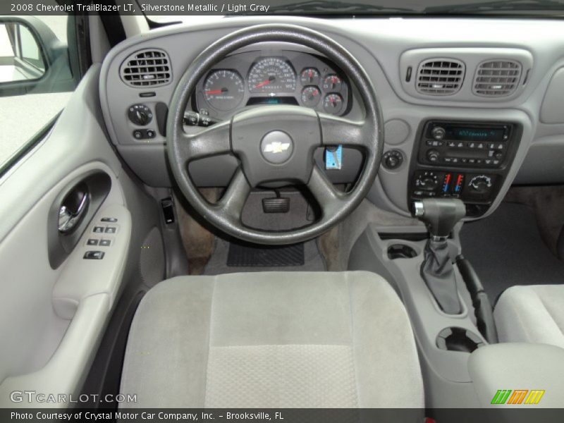Silverstone Metallic / Light Gray 2008 Chevrolet TrailBlazer LT