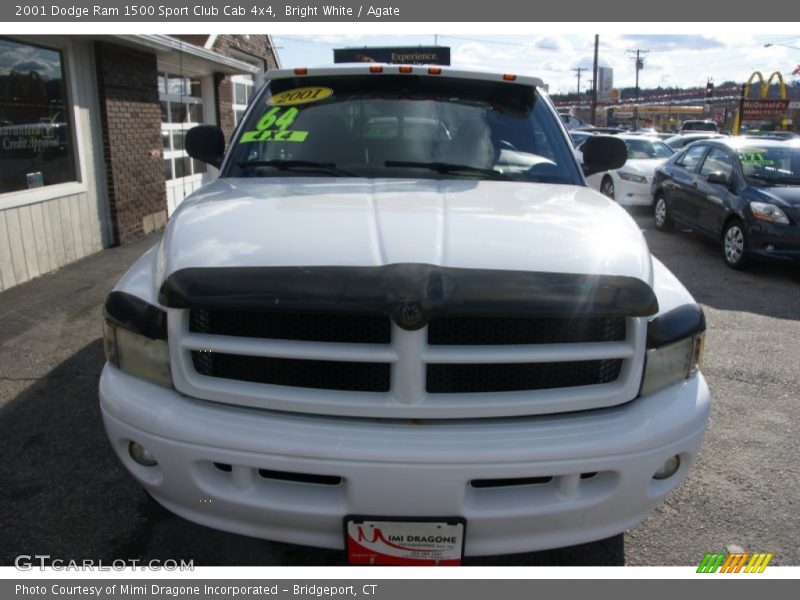Bright White / Agate 2001 Dodge Ram 1500 Sport Club Cab 4x4