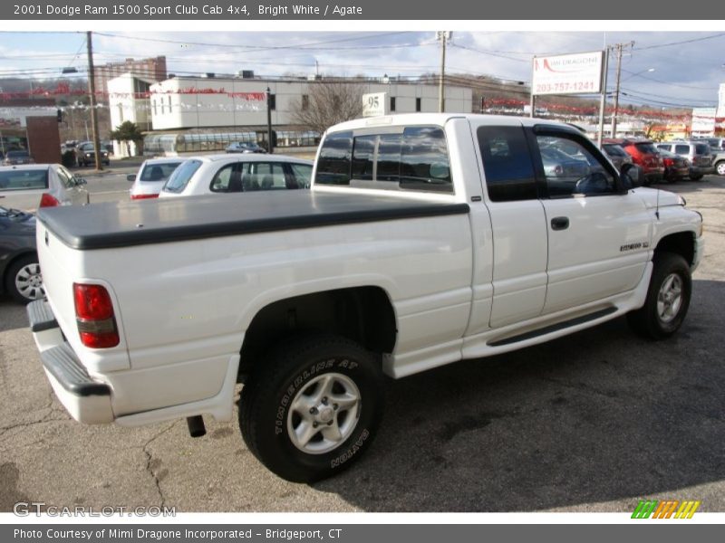 Bright White / Agate 2001 Dodge Ram 1500 Sport Club Cab 4x4