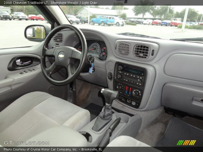 Silverstone Metallic / Light Gray 2008 Chevrolet TrailBlazer LT