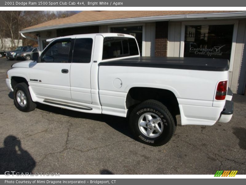 Bright White / Agate 2001 Dodge Ram 1500 Sport Club Cab 4x4