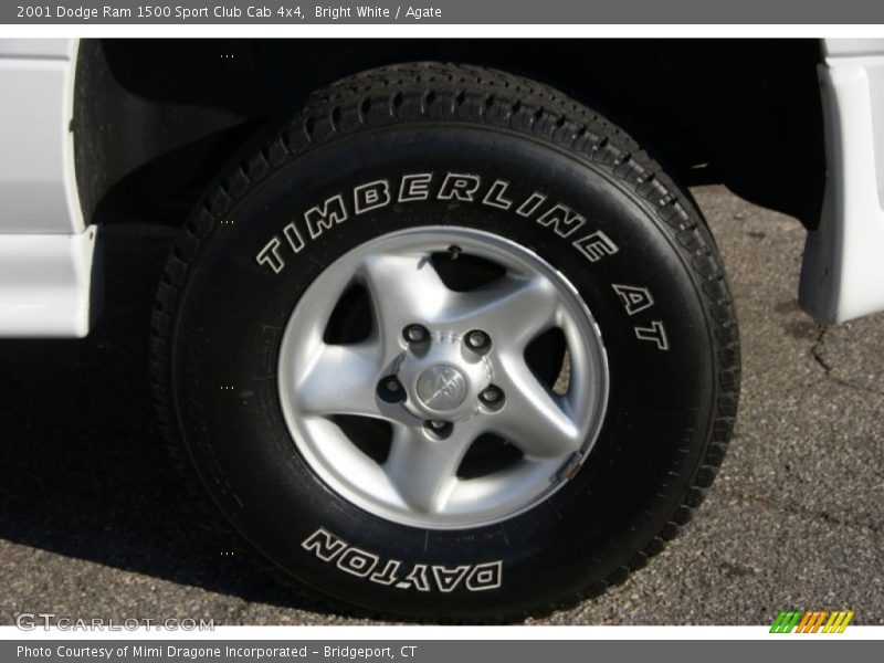 Bright White / Agate 2001 Dodge Ram 1500 Sport Club Cab 4x4