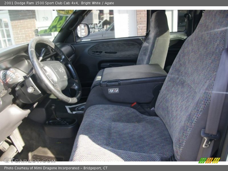 Bright White / Agate 2001 Dodge Ram 1500 Sport Club Cab 4x4