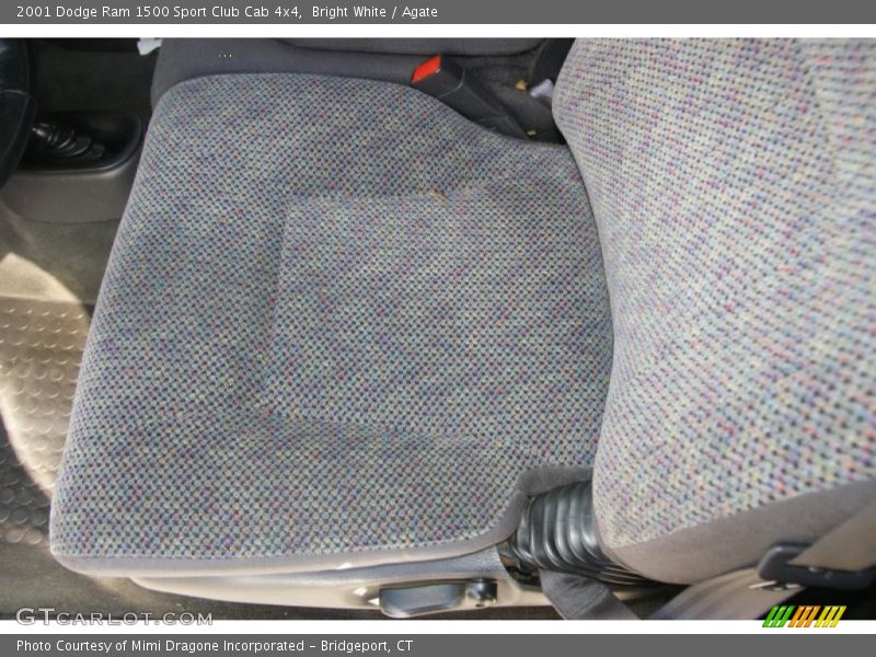 Bright White / Agate 2001 Dodge Ram 1500 Sport Club Cab 4x4