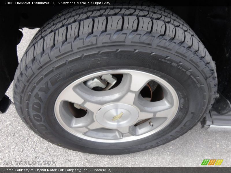 Silverstone Metallic / Light Gray 2008 Chevrolet TrailBlazer LT