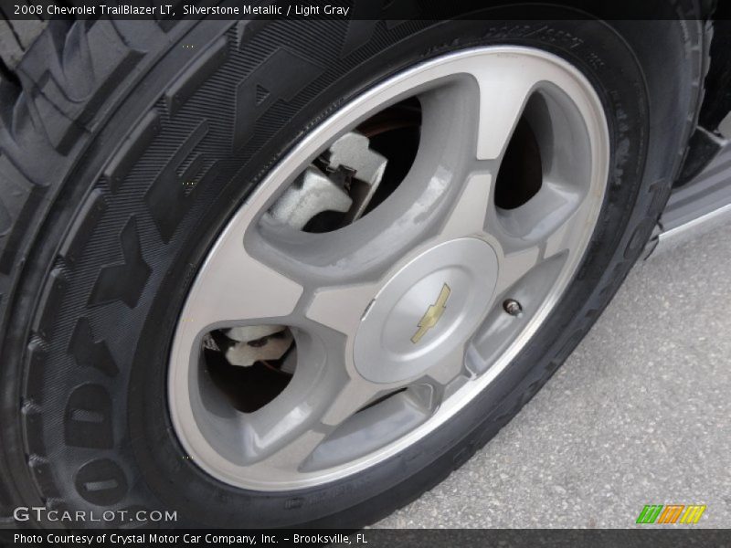 Silverstone Metallic / Light Gray 2008 Chevrolet TrailBlazer LT